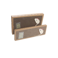 HKM-2715197 Cat Scratching Board with Woven Sisal Mouse and Catnip - Large and Small Sizes Available