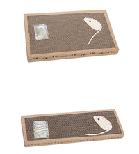 HKM-2715197 Cat Scratching Board with Woven Sisal Mouse and Catnip - Large and Small Sizes Available