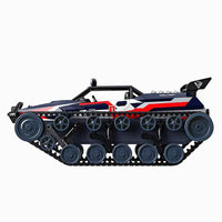 HKM-271571 Alloy Crawler Spray Remote Control Tank Car, 1:12 Scale, High-Speed, Indoor/Outdoor Use, 6 Channels, Ready-to-Go