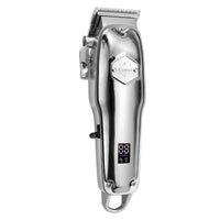 HKM-271571 Stainless Steel Electric Hair Clipper with USB Charging, 2200mAh Battery, Fine Adjustment Options, and Multiple Combs
