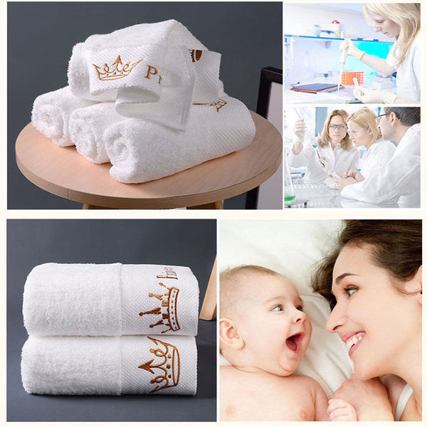 HKM-271571 Thick Cotton Bath Towel Set for Men and Women - Multiple Sizes Available
