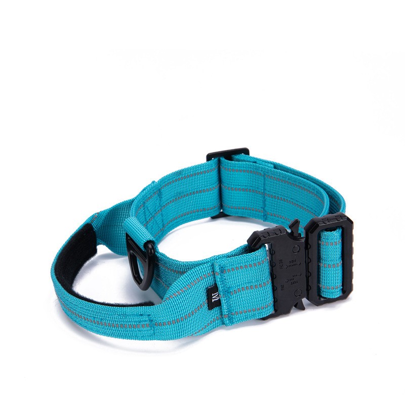 HKM-2716989 Reflective Quick Release Dog Collar in Multiple Colors for Safe Night Walks
