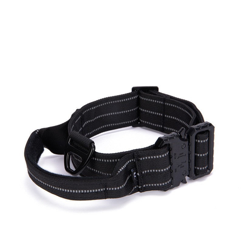 HKM-2716989 Reflective Quick Release Dog Collar in Multiple Colors for Safe Night Walks