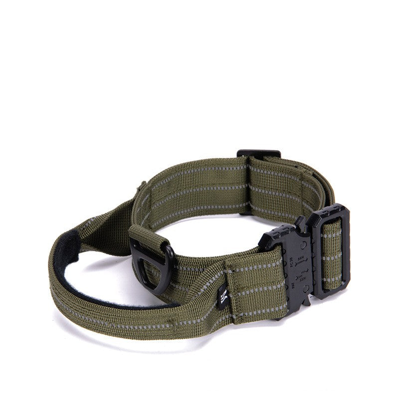 HKM-2716989 Reflective Quick Release Dog Collar in Multiple Colors for Safe Night Walks
