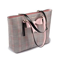 HKM-271699 Elegant 15.6 Inch Tote Bag for Women - Stylish Laptop Handbag with Ample Storage