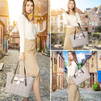 HKM-271699 Elegant 15.6 Inch Tote Bag for Women - Stylish Laptop Handbag with Ample Storage