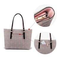 HKM-271699 Elegant 15.6 Inch Tote Bag for Women - Stylish Laptop Handbag with Ample Storage