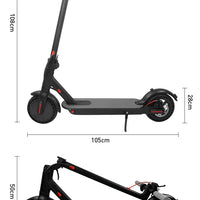 HKM-272019 Foldable 350W Electric Scooter with APP Control, 25-30km Range, Max Speed 30km/h, 120kg Capacity
