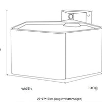 HKM-2720829 Stainless Steel Pet Induction Water Fountain - Wireless Design with Charging Cable