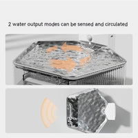 HKM-2720829 Stainless Steel Pet Induction Water Fountain - Wireless Design with Charging Cable