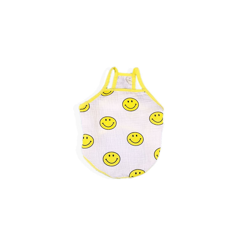 HKM-2721341 Pet Camisole in Pink and White for Comfortable Wear - Available in Multiple Sizes (M to 9XL)