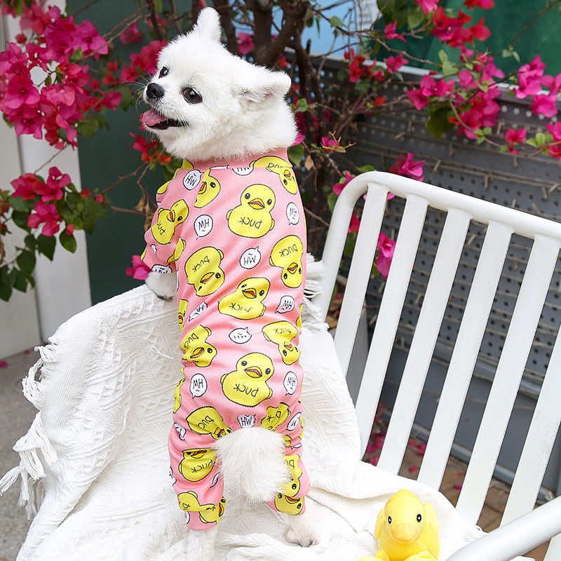 HKM-2721597 Cozy Polyester Pet Clothes for Dogs and Cats in Pink and Blue