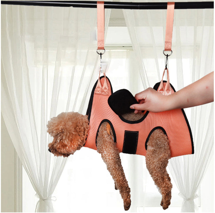 HKM-2722365 Pet Grooming Restraint Bag for Nail Trimming and Bathing, Available in Small, Medium, and Large Sizes