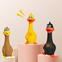 HKM-2723389 Interactive 3-Piece Eco-Friendly Latex Squeaky Chicken Chew Toys for Dogs