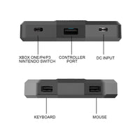 HKM-272467 Universal Keyboard and Mouse Converter for Switch, PS4, Xbox One, PS3, and Xbox 360 - Black ABS Design