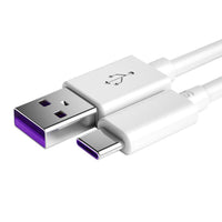 HKM-272531 5A Type-C Fast Charge Data Cable - Durable, Tangle-Free, Available in 1m, 1.5m, 2m Lengths