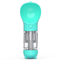 HKM-2726589 Portable 3-in-1 Dog Water Bottle with Food Container and Garbage Bag Storage