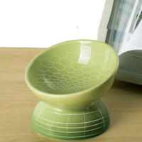 HKM-2726717 Ceramic Cat Bowl with Anti-Overturn Design for Comfortable Feeding