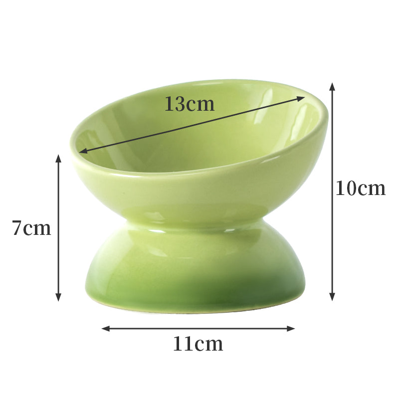 HKM-2726717 Ceramic Cat Bowl with Anti-Overturn Design for Comfortable Feeding