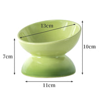 HKM-2726717 Ceramic Cat Bowl with Anti-Overturn Design for Comfortable Feeding
