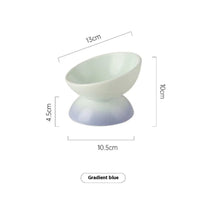 HKM-2726717 Ceramic Cat Bowl with Anti-Overturn Design for Comfortable Feeding