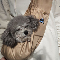 HKM-2726973 Breathable Pet Dog Travel Backpack - Available in Brown, Pink, and Gray, Sizes Medium and Large