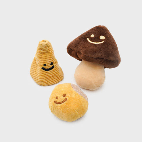 HKM-2730173 Tibetan Mushroom Plush Dog Vocal Toy Set - Simple and Stylish Design