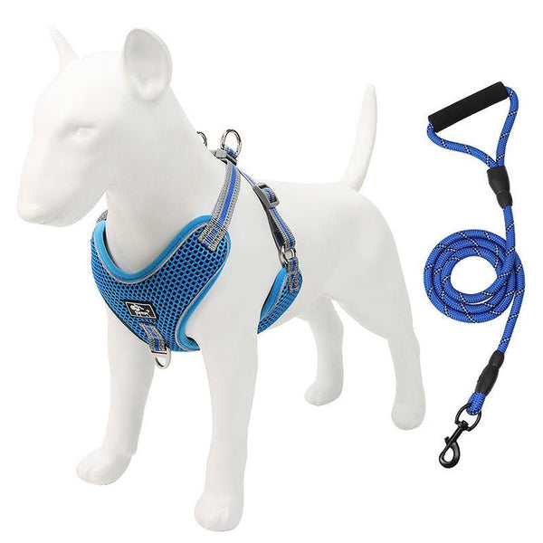 HKM-273171 Adjustable Dog Chest Strap with Traction Rope ¨C Available in Multiple Sizes and Colors