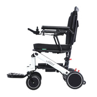 HKM-273171 Heavy Duty Electric Wheelchair with Brushless Motor, 6 km/h Speed, 20 km Driving Range, Aluminum Alloy Frame, Max Load 120 kg, Black