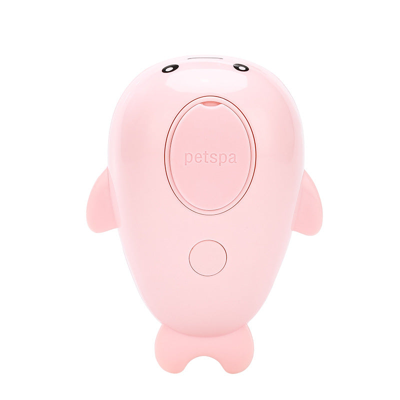 HKM-2732093 Dolphin Brush - Pink Electric Hair Removal Comb for Cats and Dogs