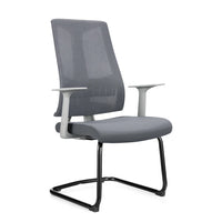 HKM-273235 Lowback Visitor Waiting Chair with High Density Foam and Chrome Cantilever Base