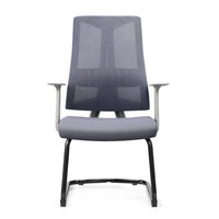 HKM-273235 Lowback Visitor Waiting Chair with High Density Foam and Chrome Cantilever Base