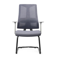 HKM-273235 Lowback Visitor Waiting Chair with High Density Foam and Chrome Cantilever Base