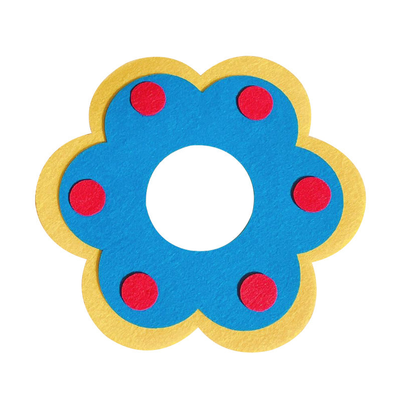 HKM-2732477 Felt Flower Pattern Cat Collar - Anti-Bite and Anti-Slobber Design, Universal Fit for All Seasons