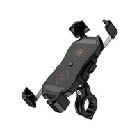 HKM-273363 Universal Motorcycle Phone Holder with USB Buckle and Wireless Charging Capability