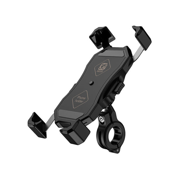 HKM-273363 Universal Motorcycle Phone Holder with USB Buckle and Wireless Charging Capability
