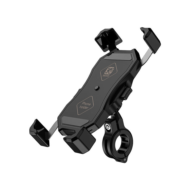 HKM-273363 Universal Motorcycle Phone Holder with USB Buckle and Wireless Charging Capability
