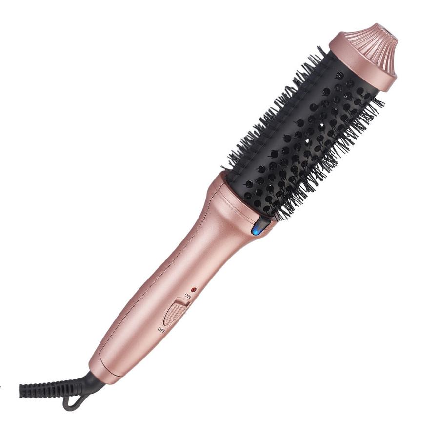 HKM-273427 Long and Short Hair Maintenance Electric Curly and Straightening Comb with Heat Insulation Spray and Clips