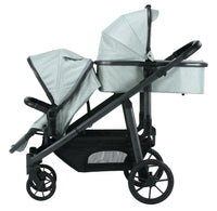 HKM-273491 Twin Baby Stroller with Large Basket for Infants and Toddlers
