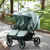 HKM-273491 Twin Baby Stroller with Large Basket for Infants and Toddlers