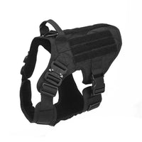 HKM-2735549 Tactical Camouflage Dog Harness and 1000D Nylon Leash Set for Training and Walking