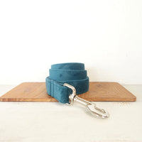 HKM-2736061 Double Thick Pile Polyester Traction Rope Set with Metal Buckle Connection - Emerald Green Velvet, Multiple Sizes Available