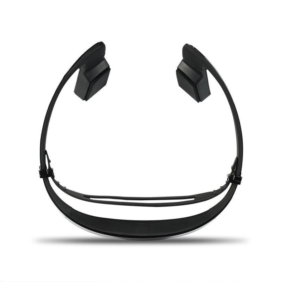 HKM-273619 Non-Obstructive Bone Conduction Headphones with Bluetooth 4.1, 8 Hours Music and Talk Time, White/Black Options