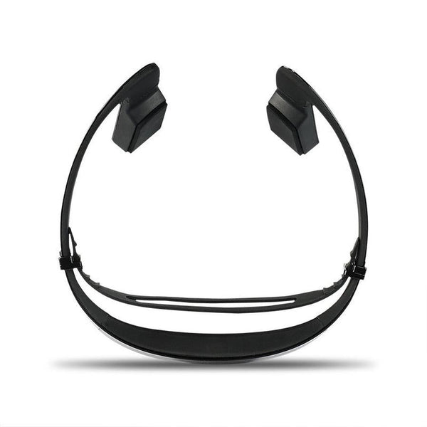 HKM-273619 Non-Obstructive Bone Conduction Headphones with Bluetooth 4.1, 8 Hours Music and Talk Time, White/Black Options