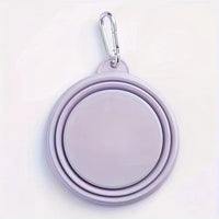 HKM-2736445 Portable Macaron Color Silicone Folding Pet Bowl for Food and Water ¨C Lightweight Travel Feeding Container