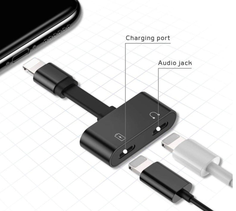 HKM-273683 Dual Function Lightning Adapter for Charging, Calling, and ...