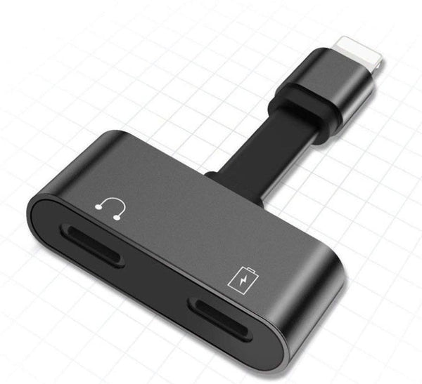 HKM-273683 Dual Function Lightning Adapter for Charging, Calling, and Listening to Music
