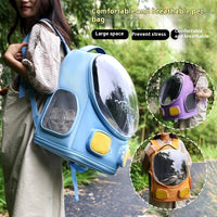 HKM-2738493 Spacious Outdoor Nylon Cat Backpack for Comfortable Travel