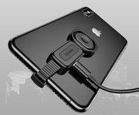 HKM-274003 Dual Lightning to 3.5mm Audio Adapter with Bracket Ring Connector