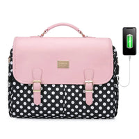 HKM-274003 Waterproof Large Office Tote Bag for Women – Stylish PU Briefcase for Laptops and Daily Business Use